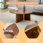Table basse ronde moderne en MDF, table de salon durable