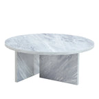 Table basse ronde moderne en MDF, table de salon durable