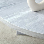 Table basse ronde moderne en MDF, table de salon durable