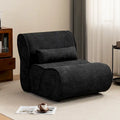 Fauteuil inclinable intemporel en tissu | Accoudoirs et repose-pieds rembourrés | Fauteuil inclinable d'appoint pour salon