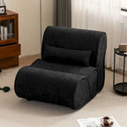 Fauteuil inclinable intemporel en tissu | Accoudoirs et repose-pieds rembourrés | Fauteuil inclinable d'appoint pour salon