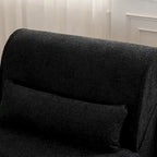 Fauteuil inclinable intemporel en tissu | Accoudoirs et repose-pieds rembourrés | Fauteuil inclinable d'appoint pour salon