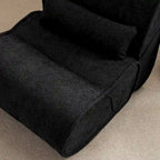 Fauteuil inclinable intemporel en tissu | Accoudoirs et repose-pieds rembourrés | Fauteuil inclinable d'appoint pour salon