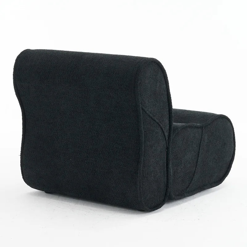 Fauteuil inclinable intemporel en tissu | Accoudoirs et repose-pieds rembourrés | Fauteuil inclinable d'appoint pour salon