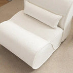 Fauteuil inclinable intemporel en tissu | Accoudoirs et repose-pieds rembourrés | Fauteuil inclinable d'appoint pour salon