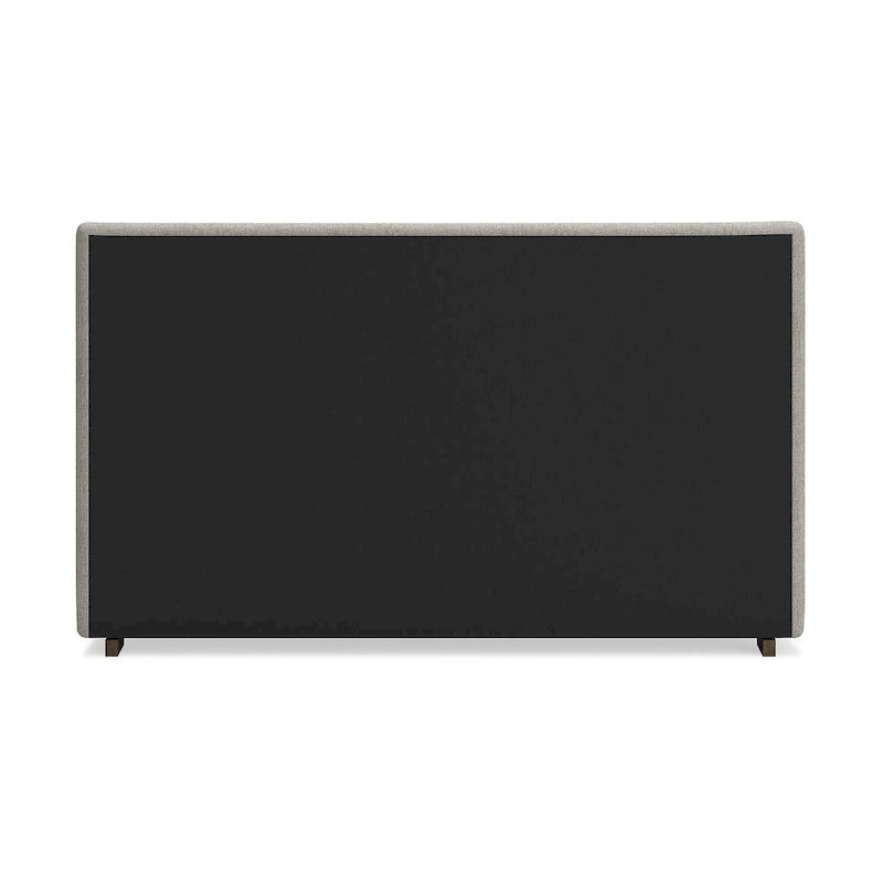 Lit plateforme rembourré marron clair | Tête de lit en dos d'âne | Meubles de chambre Queen King