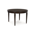 Table à manger extensible marron | Rallonge papillon | Jusqu'à 8 places assises | Style champêtre