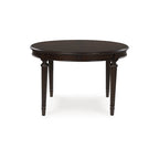 Table à manger extensible marron | Rallonge papillon | Jusqu'à 8 places assises | Style champêtre
