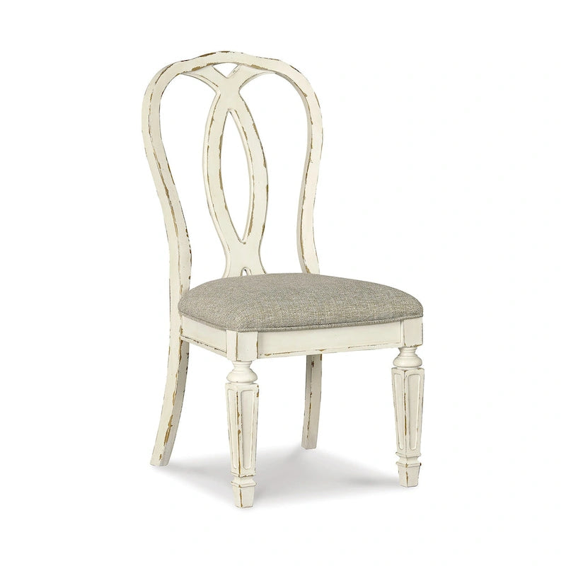 Ensemble de salle à manger 9 pièces blanc/marron Realyn Signature Design by Ashley