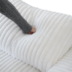 Canapé sectionnel modulaire en peluche douce 157,48 cm, 4 places, rembourré, pour salon
