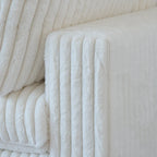 Canapé sectionnel modulaire en peluche douce 157,48 cm, 4 places, rembourré, pour salon