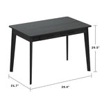 Kerrogee 39,4 Pouces Bureau d'ordinateur en Bois avec 2 Tiroirs - 4 Couleurs