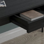 Kerrogee 39,4 Pouces Bureau d'ordinateur en Bois avec 2 Tiroirs - 4 Couleurs