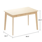 Kerrogee 39,4 Pouces Bureau d'ordinateur en Bois avec 2 Tiroirs - 4 Couleurs
