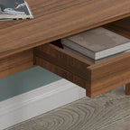 Kerrogee 39,4 Pouces Bureau d'ordinateur en Bois avec 2 Tiroirs - 4 Couleurs