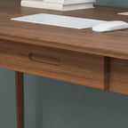 Kerrogee 39,4 Pouces Bureau d'ordinateur en Bois avec 2 Tiroirs - 4 Couleurs