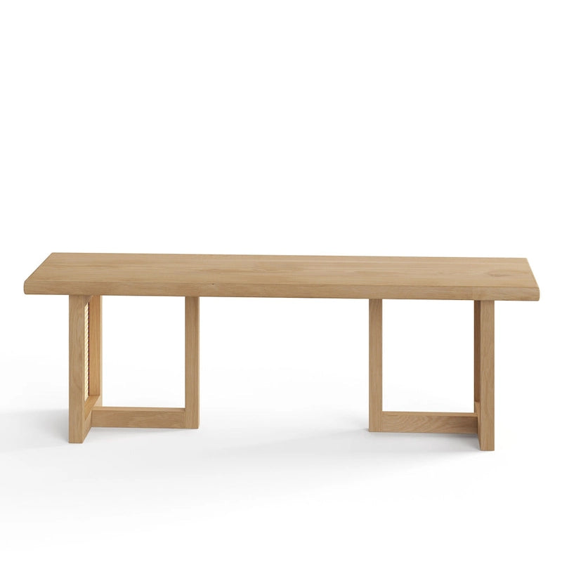 Banc de salle à manger rectangulaire en cannage Havenwood
