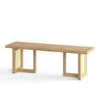 Banc de salle à manger rectangulaire en cannage Havenwood