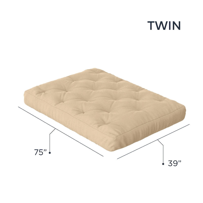 Matelas de futon jumeau en mousse à mémoire de forme gel 10" | Fabriqué à la main aux États-Unis | Canapé-lit confort rafraîchissant
