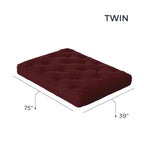Matelas de futon jumeau en mousse à mémoire de forme gel 10" | Fabriqué à la main aux États-Unis | Canapé-lit confort rafraîchissant