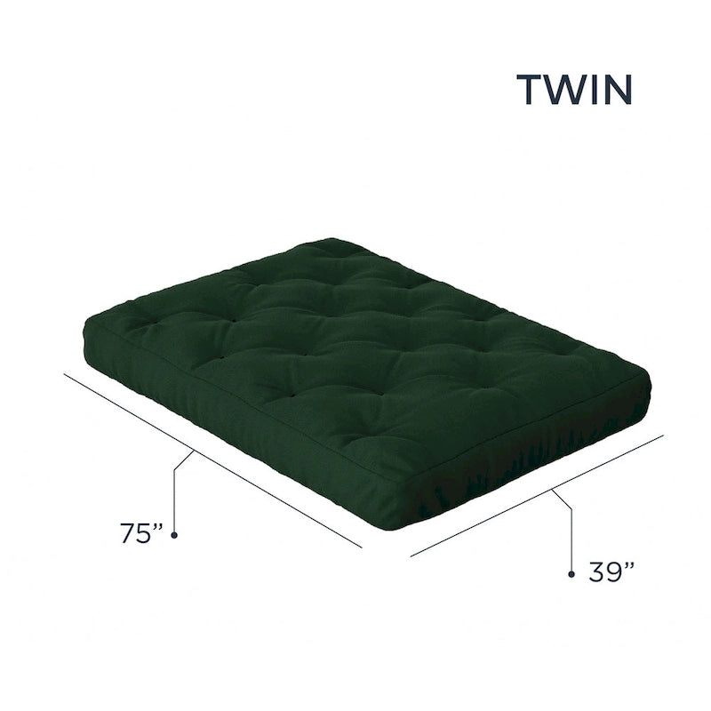 Matelas de futon jumeau en mousse à mémoire de forme gel 10" | Fabriqué à la main aux États-Unis | Canapé-lit confort rafraîchissant