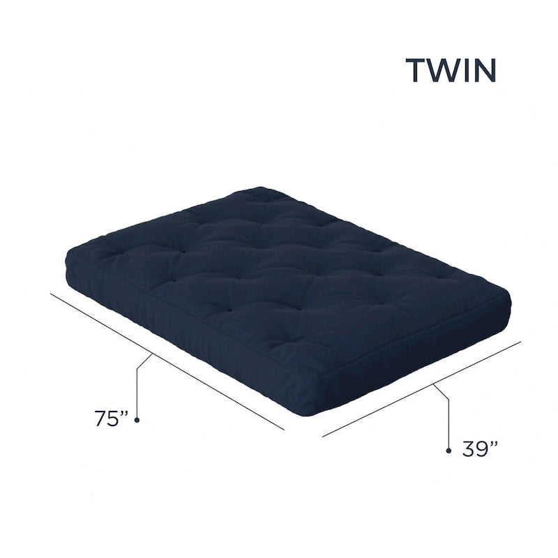Matelas de futon jumeau en mousse à mémoire de forme gel 10" | Fabriqué à la main aux États-Unis | Canapé-lit confort rafraîchissant
