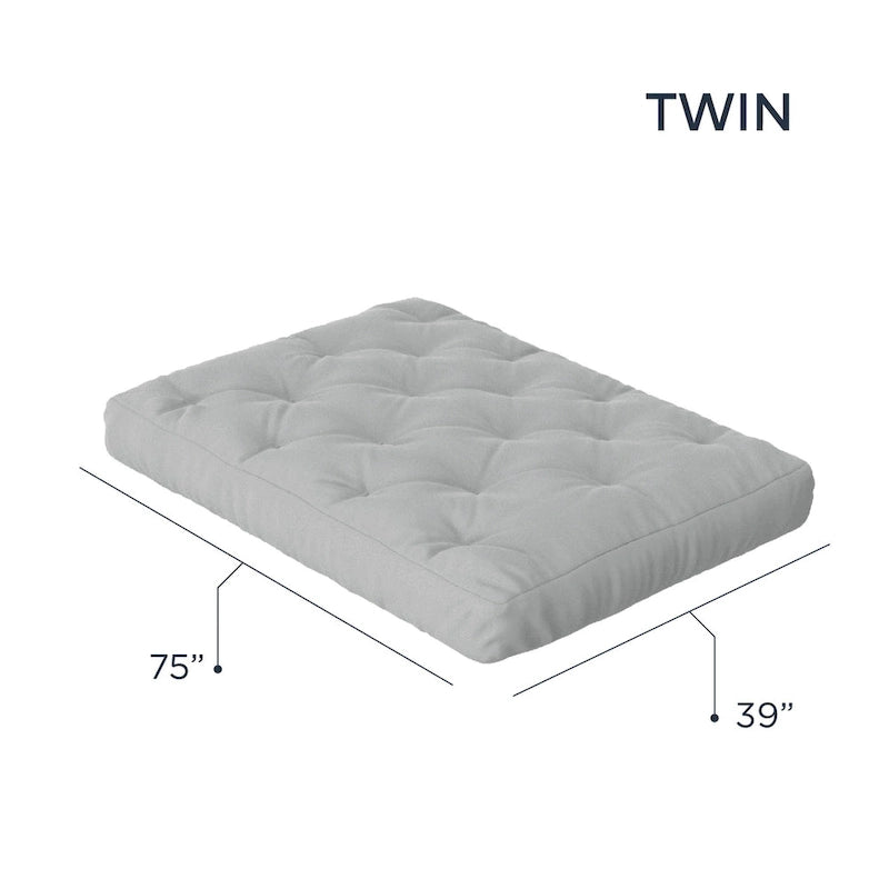 Matelas de futon jumeau en mousse à mémoire de forme gel 10" | Fabriqué à la main aux États-Unis | Canapé-lit confort rafraîchissant