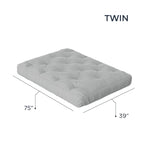 Matelas de futon jumeau en mousse à mémoire de forme gel 10" | Fabriqué à la main aux États-Unis | Canapé-lit confort rafraîchissant