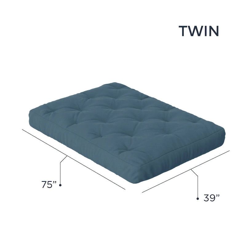Matelas de futon jumeau en mousse à mémoire de forme gel 10" | Fabriqué à la main aux États-Unis | Canapé-lit confort rafraîchissant