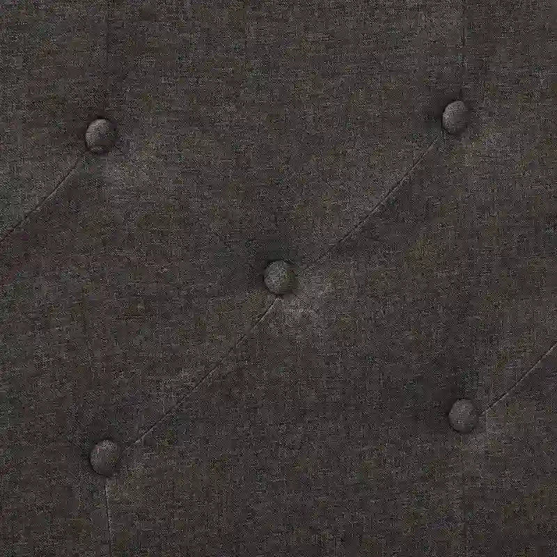 Cadre de lit capitonné avec boutons, taille double