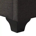 Cadre de lit capitonné avec boutons, taille double
