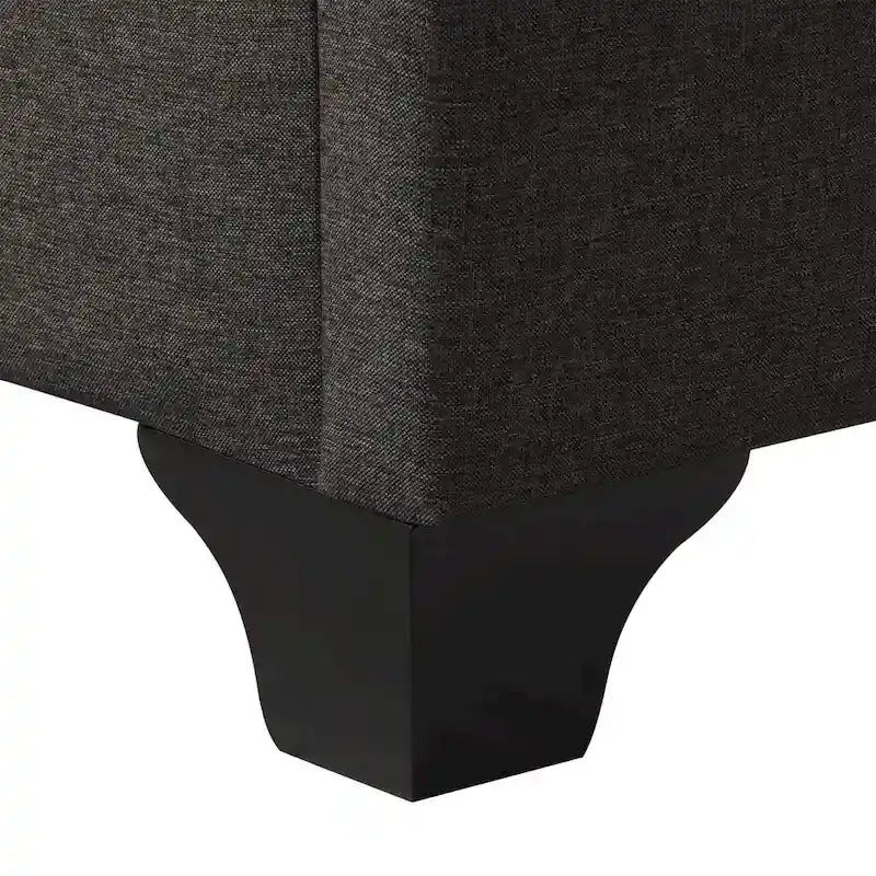 Cadre de lit capitonné avec boutons, taille double
