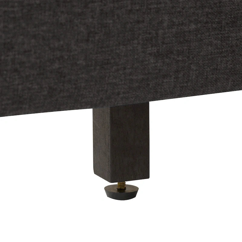Cadre de lit capitonné avec boutons, taille double