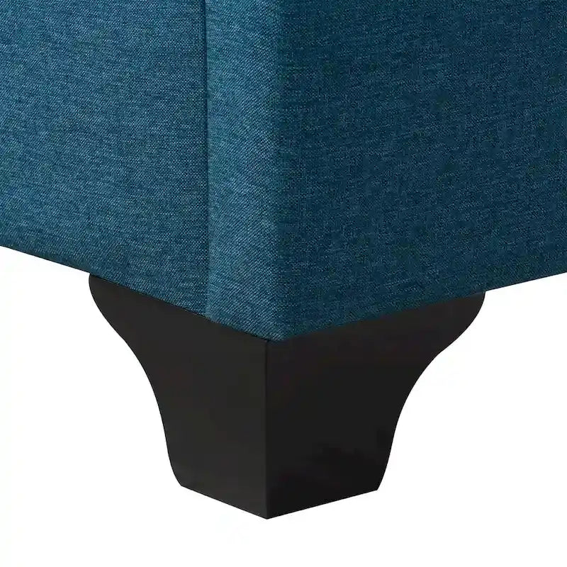 Cadre de lit capitonné avec boutons, taille double
