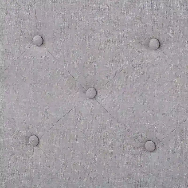 Cadre de lit capitonné avec boutons, taille double