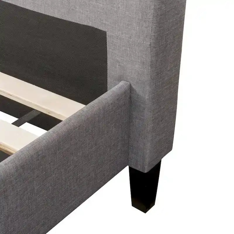 Cadre de lit capitonné avec boutons, taille double