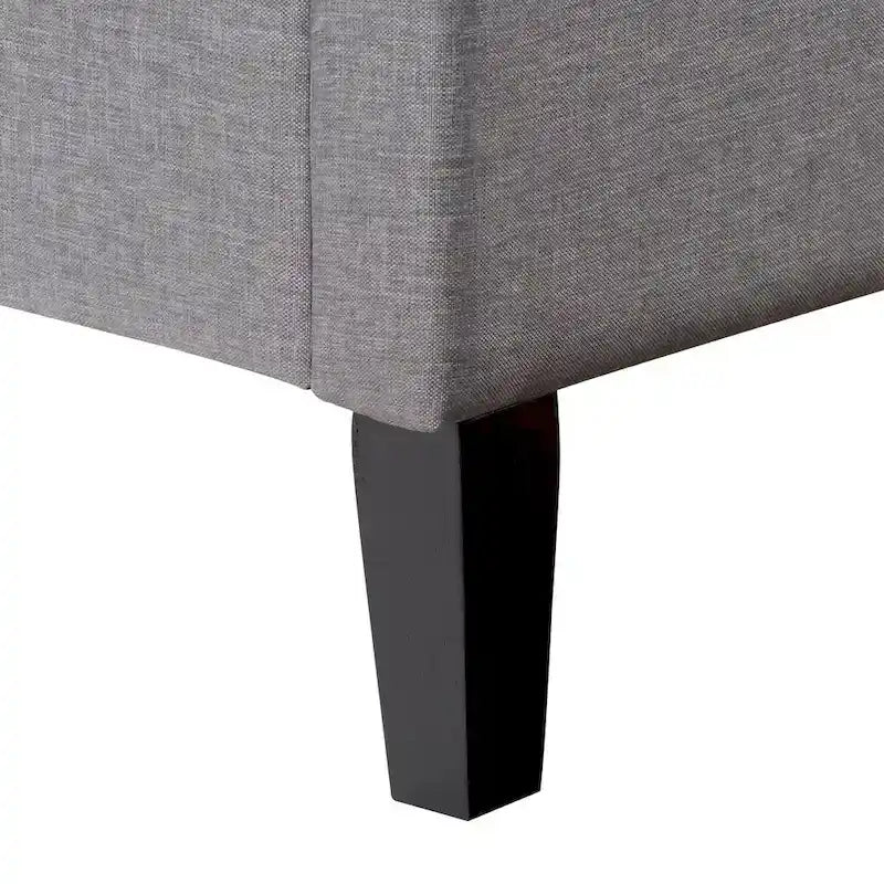Cadre de lit capitonné avec boutons, taille double