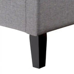Cadre de lit capitonné avec boutons, taille double