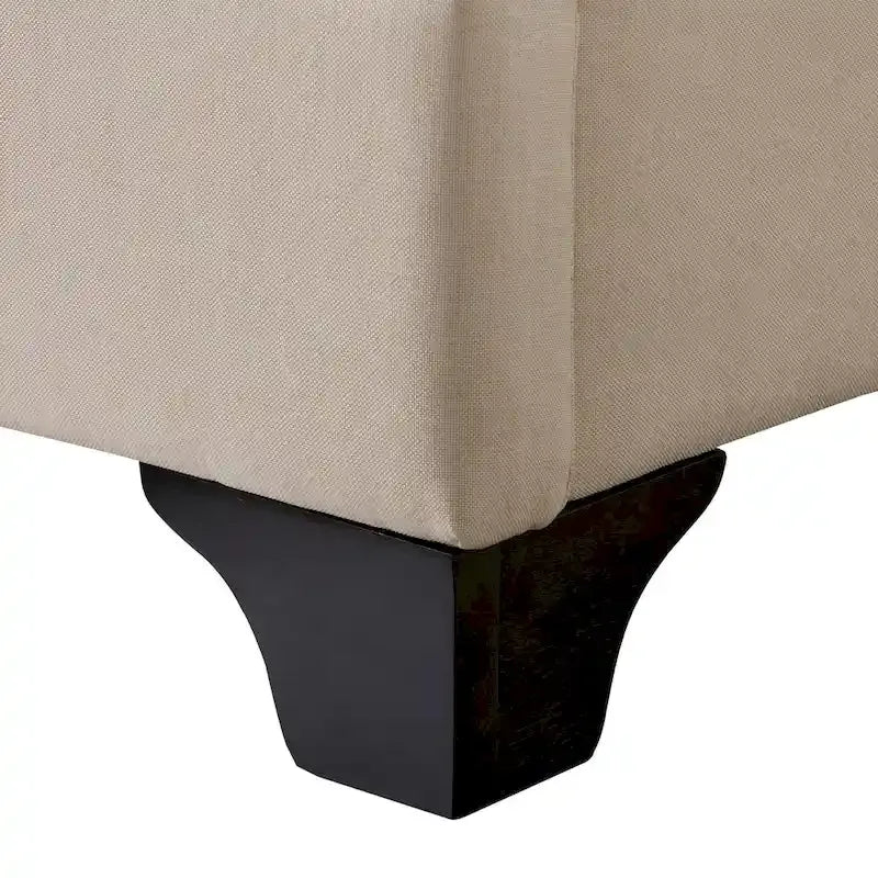 Cadre de lit capitonné avec boutons, taille double