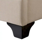 Cadre de lit capitonné avec boutons, taille double