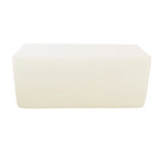 Banc de rangement HomePop en sherpa rembourré - Crème