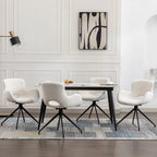 Lot de 2 chaises de salle à manger pivotantes - N/A