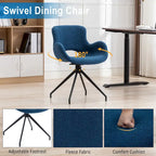 Lot de 2 chaises de salle à manger pivotantes - N/A
