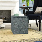 Tabouret carré/tabouret de coiffeuse avec coussin en tissu