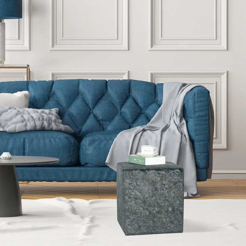 Tabouret carré/tabouret de coiffeuse avec coussin en tissu