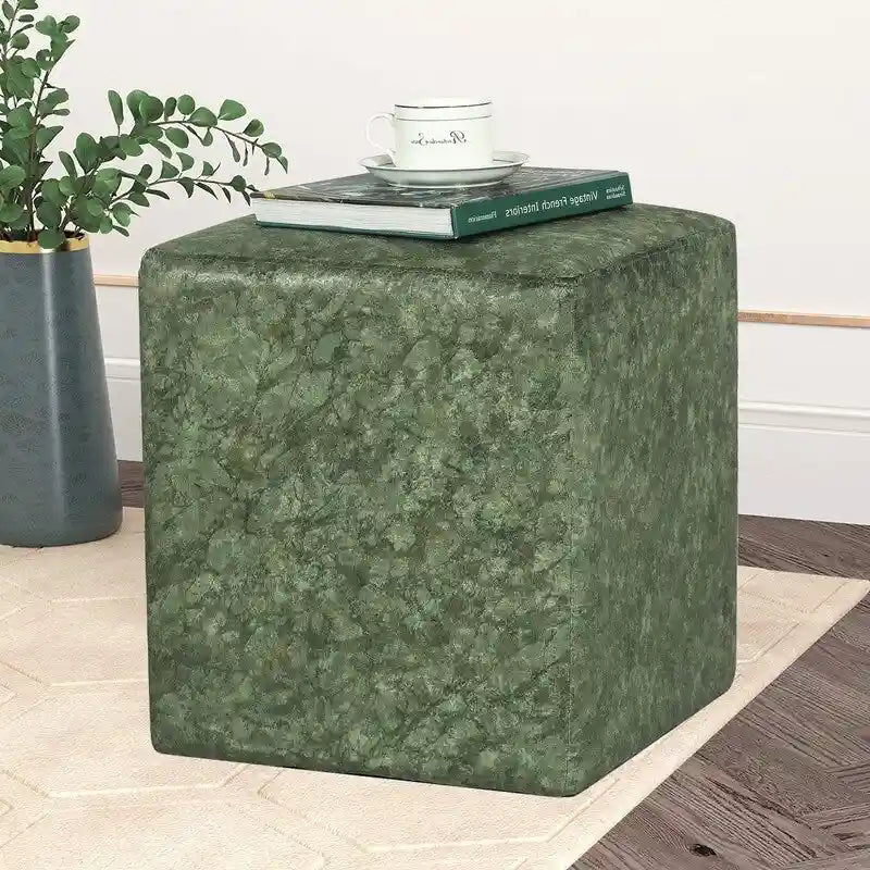 Tabouret carré/tabouret de coiffeuse avec coussin en tissu