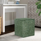 Tabouret carré/tabouret de coiffeuse avec coussin en tissu