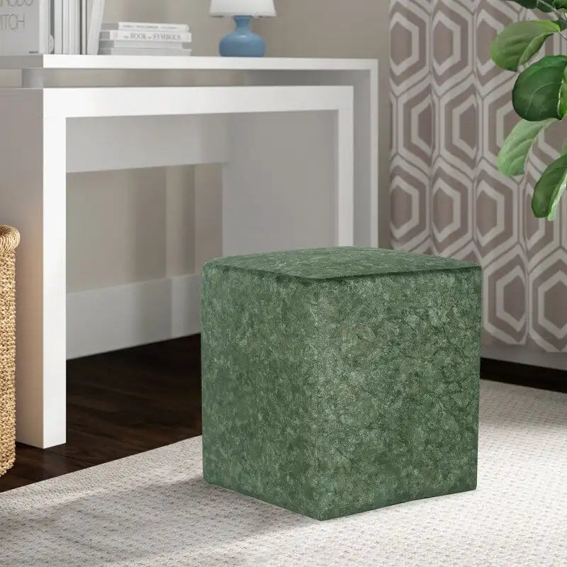 Tabouret carré/tabouret de coiffeuse avec coussin en tissu