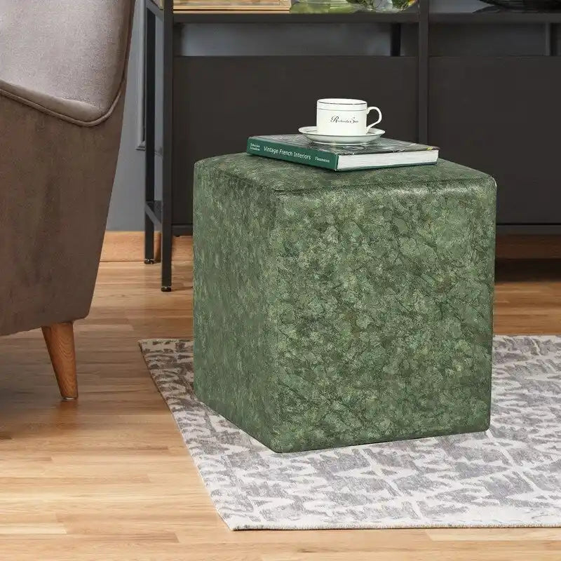 Tabouret carré/tabouret de coiffeuse avec coussin en tissu