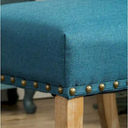 Lot de 2 chaises de salle à manger Parsons rembourrées en bois massif | Style urbain moderne | Assise en tissu
